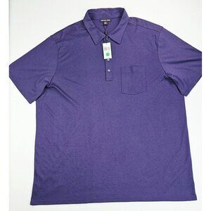 Michale Kors Size 4XT Big Tall Mens Eggplant Short Sleeve Cotton Polo NWT
